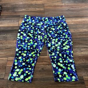 Vibrant Blue and Green Women's Pants